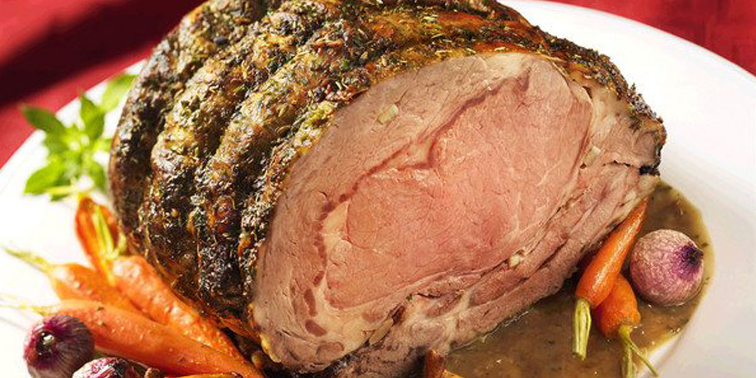 Thick-Crusted Garlic Beef Prime Rib